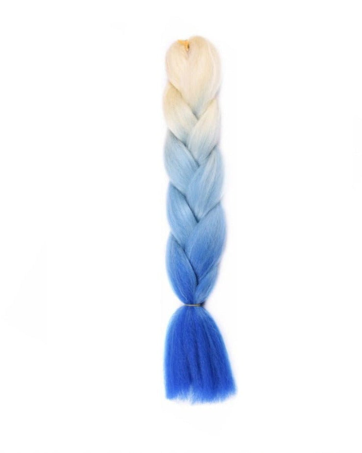 BLONDE | AQUA | NAVY OMBRÉ 24" - Milk & Honey Wigs