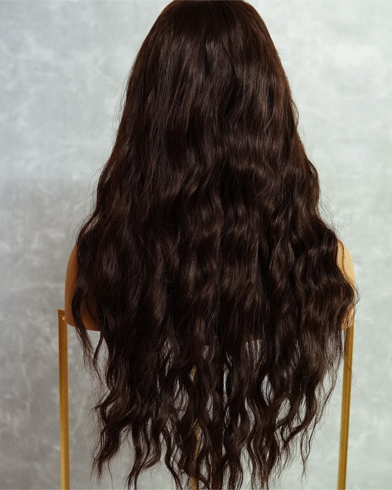 BONNIE Dark Brown Fringe Wig - Milk & Honey Wigs