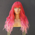 BONNIE Ombre Pink Fringe Wig - Milk & Honey Wigs