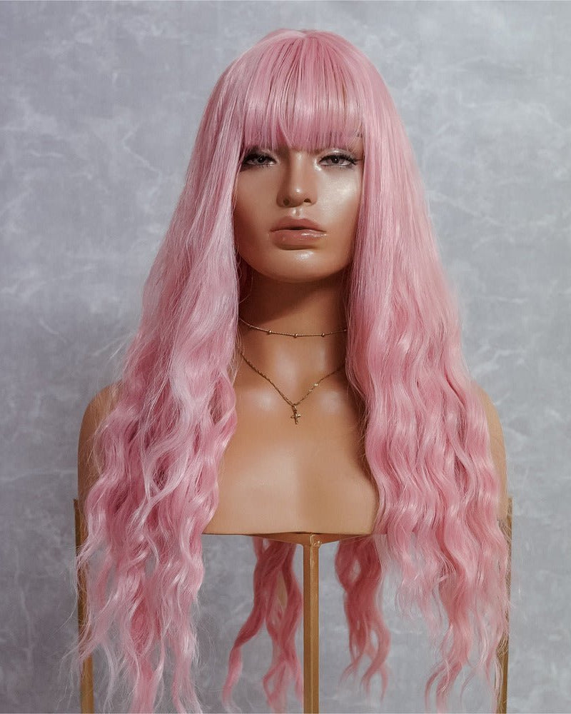 BONNIE Pink 22" Fringe Wig - Milk & Honey Wigs