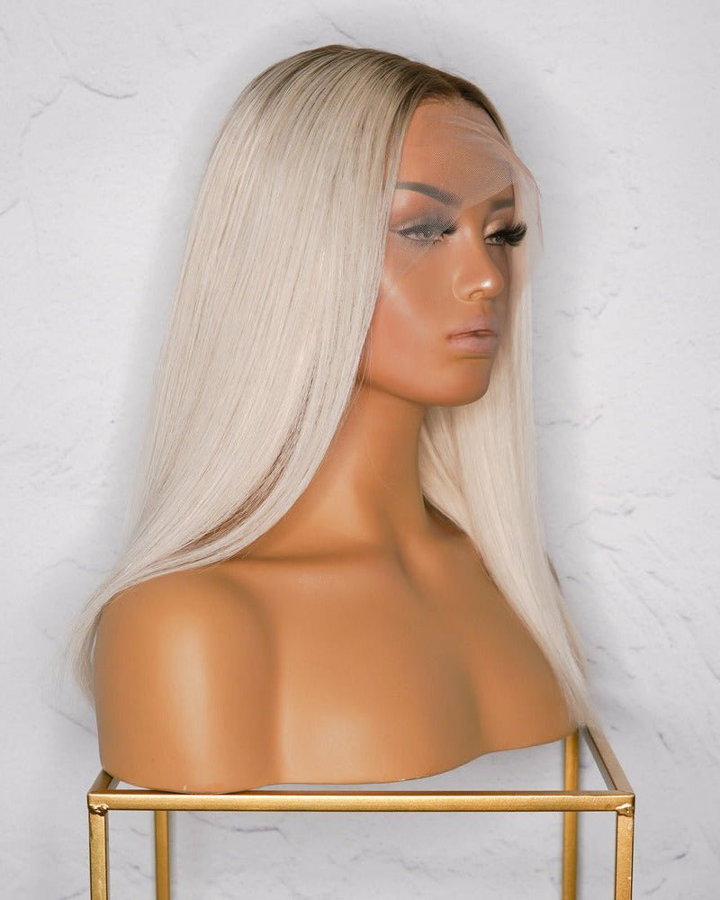 BRONTE Blonde Human Hair Lace Front Wig - Milk & Honey Wigs