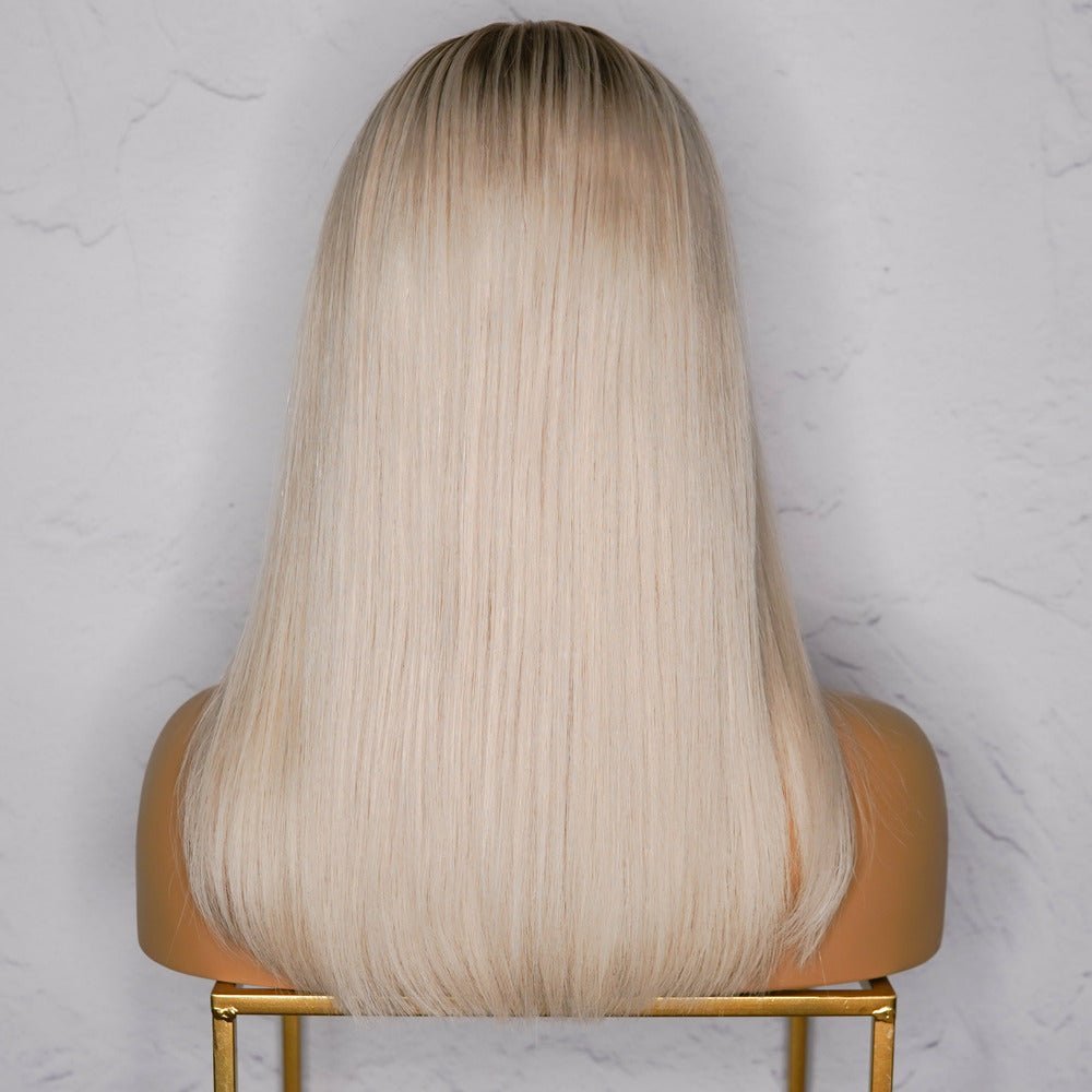 AVALON - Blonde Human Hair - Human Hair Wig | Blonde, 14 Inch, 13x6 Lace Front, Human Hair | Milk & Honey Wigs