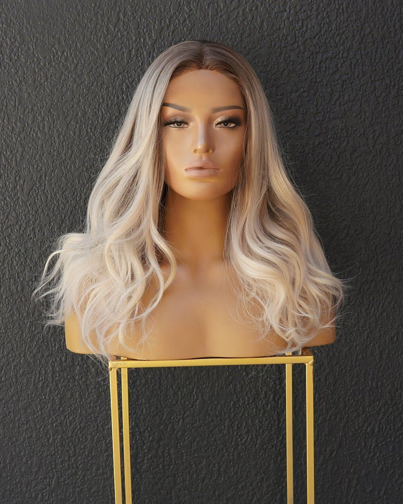 BROOKE Ombre Ash Lace Front Wig - Milk & Honey Wigs