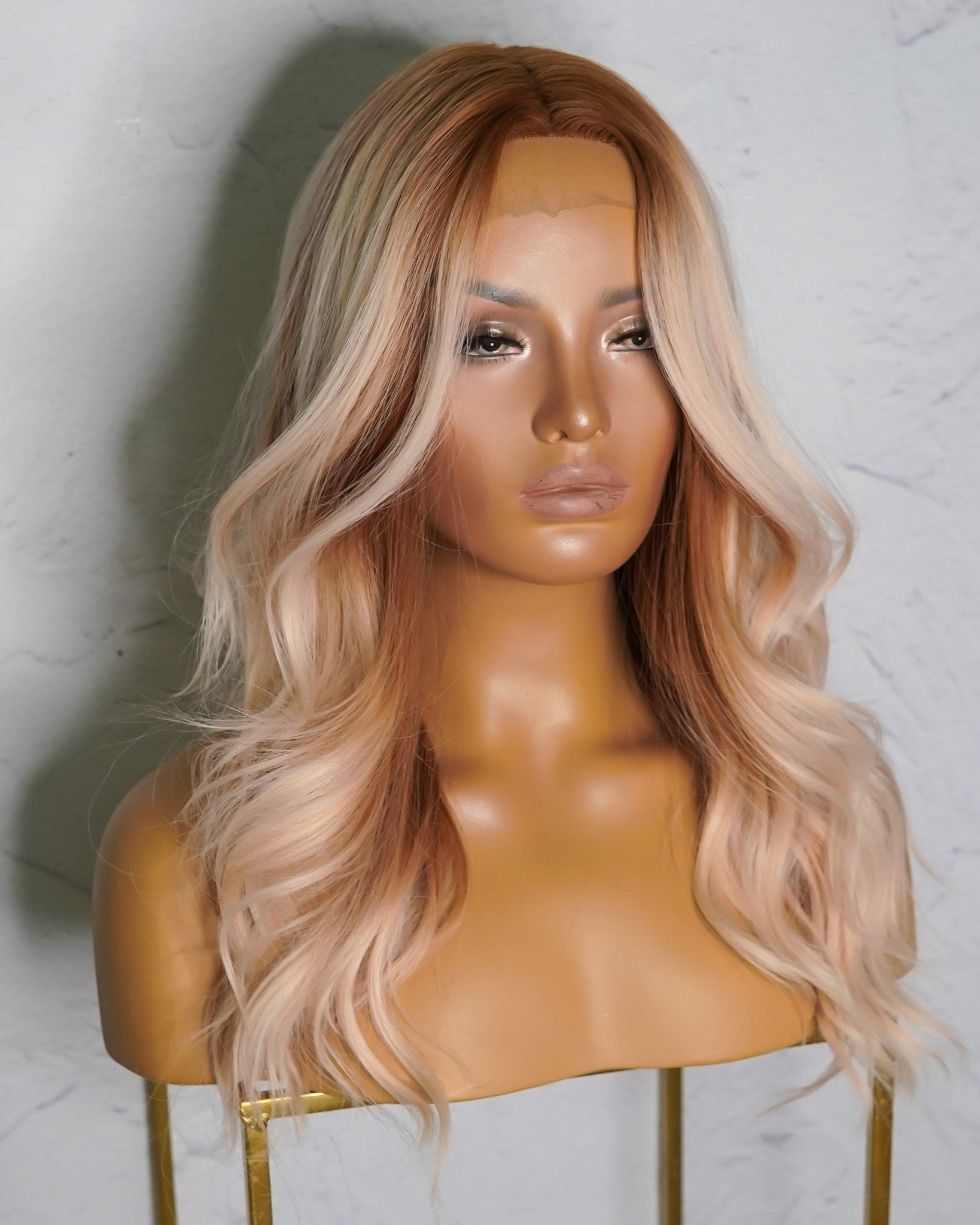 BROOKE Ombre Copper Lace Front Wig - Milk & Honey Wigs