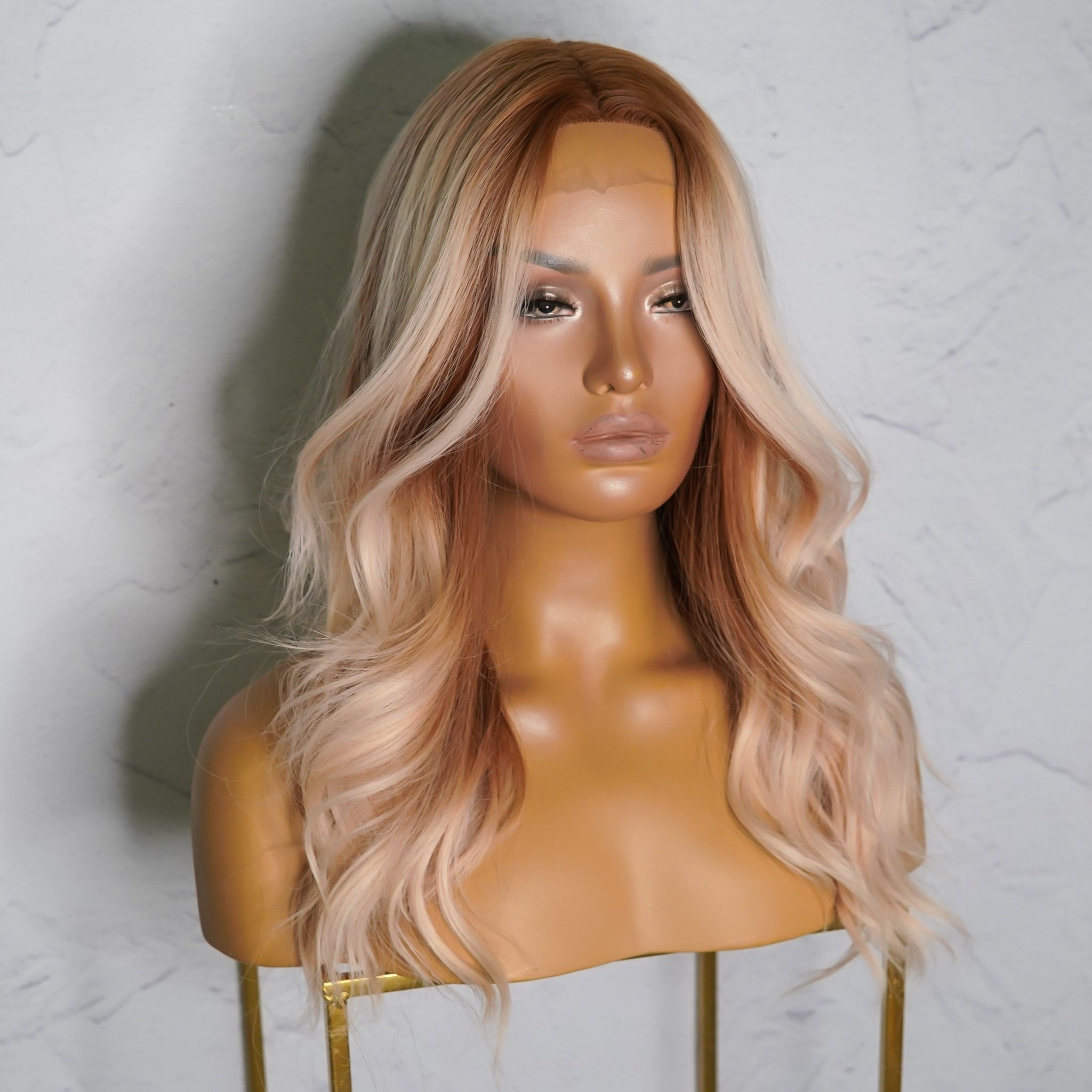 BROOKE Ombre Copper Lace Front Wig - Milk & Honey Wigs