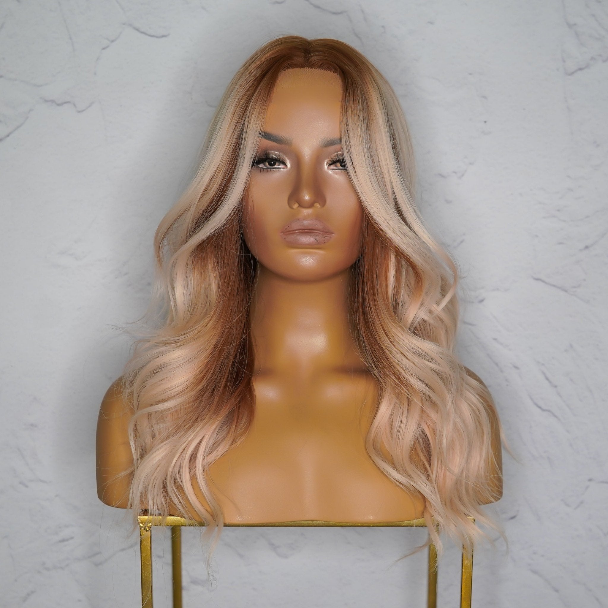 BROOKE Ombre Copper Lace Front Wig - Milk & Honey Wigs