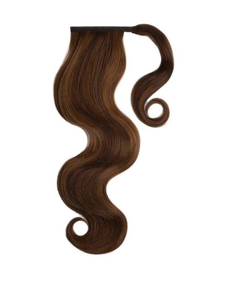 BROWN SUGAR HIGHLIGHTS Remy Human Hair Ponytail - Milk & Honey Wigs