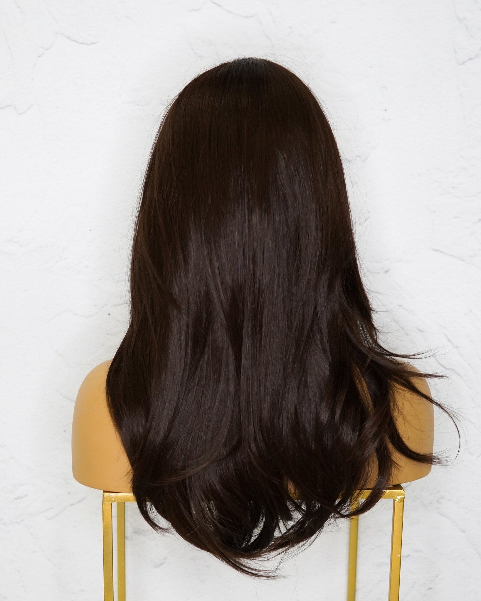 CANDICE Dark Brown Lace Front Wig - Milk & Honey Wigs