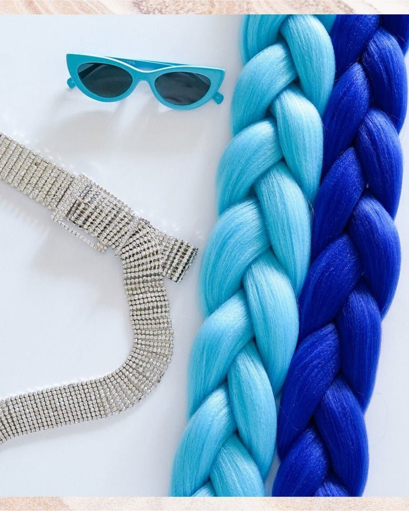 CANDY BLUE 41" - Milk & Honey Wigs