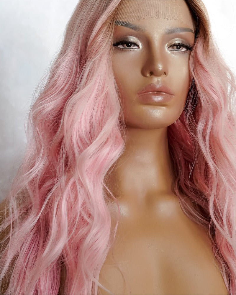 CANDY Pink Ombre Lace Front Wig - Milk & Honey Wigs