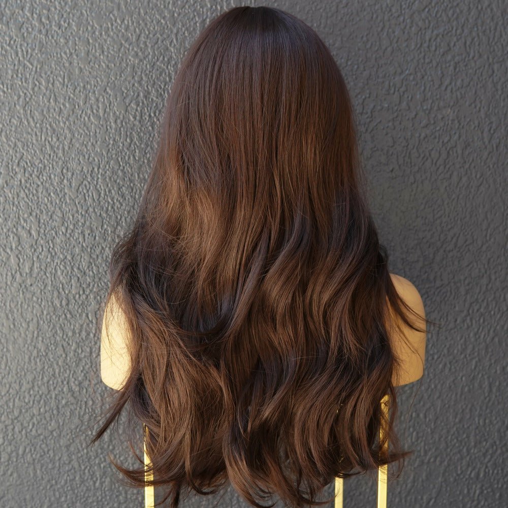 CAPRI Dark Brown Fringe Wig - Milk & Honey Wigs