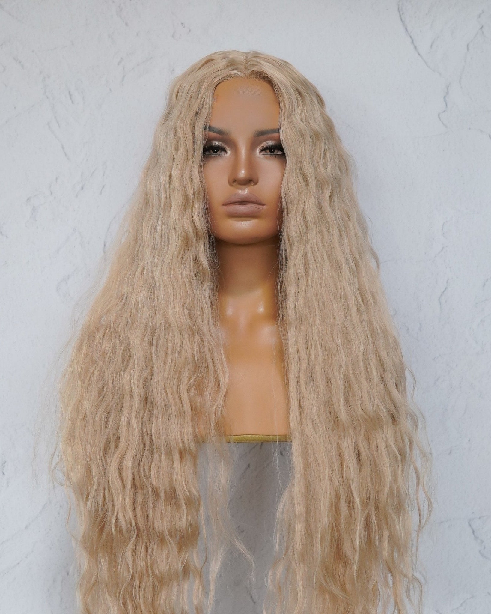 CARDI 40" Beach Blonde Lace Front Wig - Milk & Honey Wigs