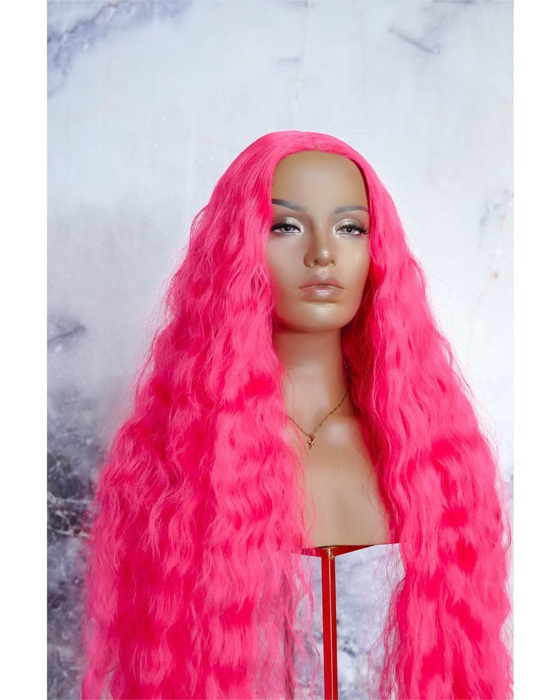 CARDI 40" Neon Pink Lace Front Wig - Milk & Honey Wigs