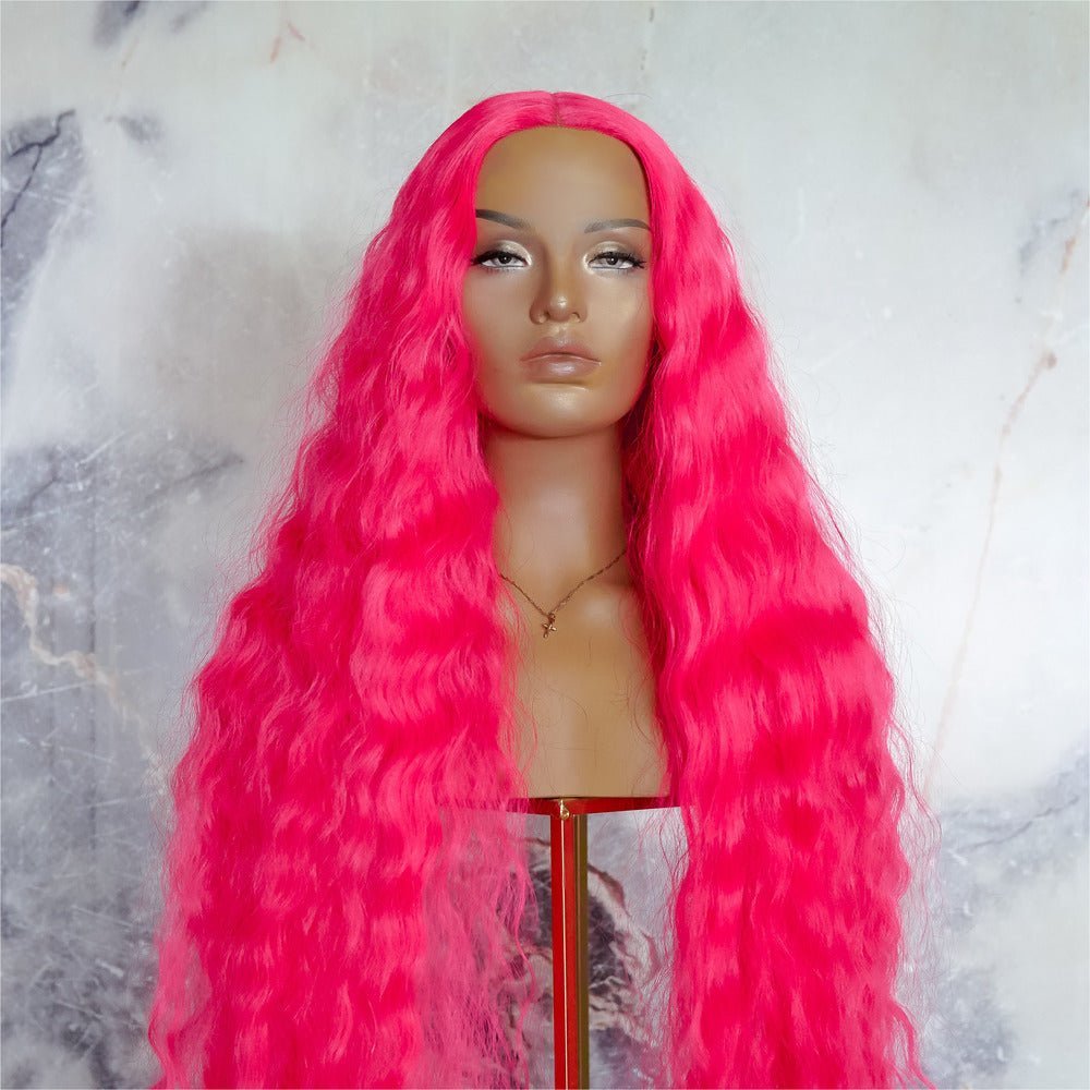 CARDI 40" Neon Pink Lace Front Wig - Milk & Honey Wigs