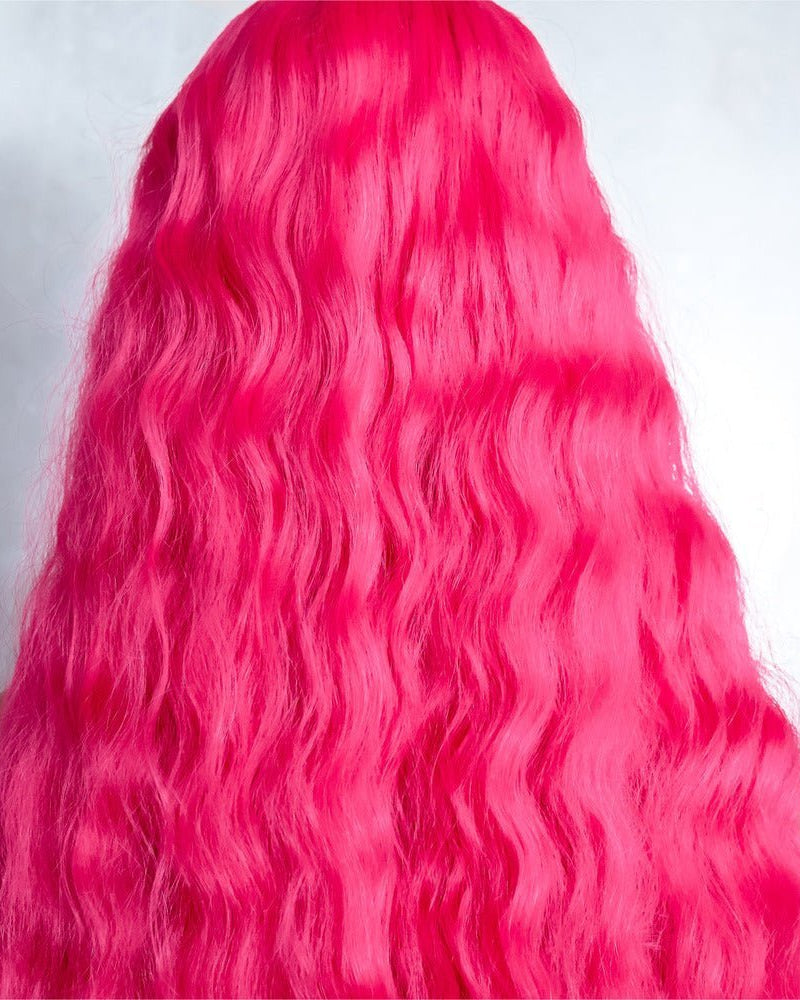 CARDI 40" Neon Pink Lace Front Wig - Milk & Honey Wigs