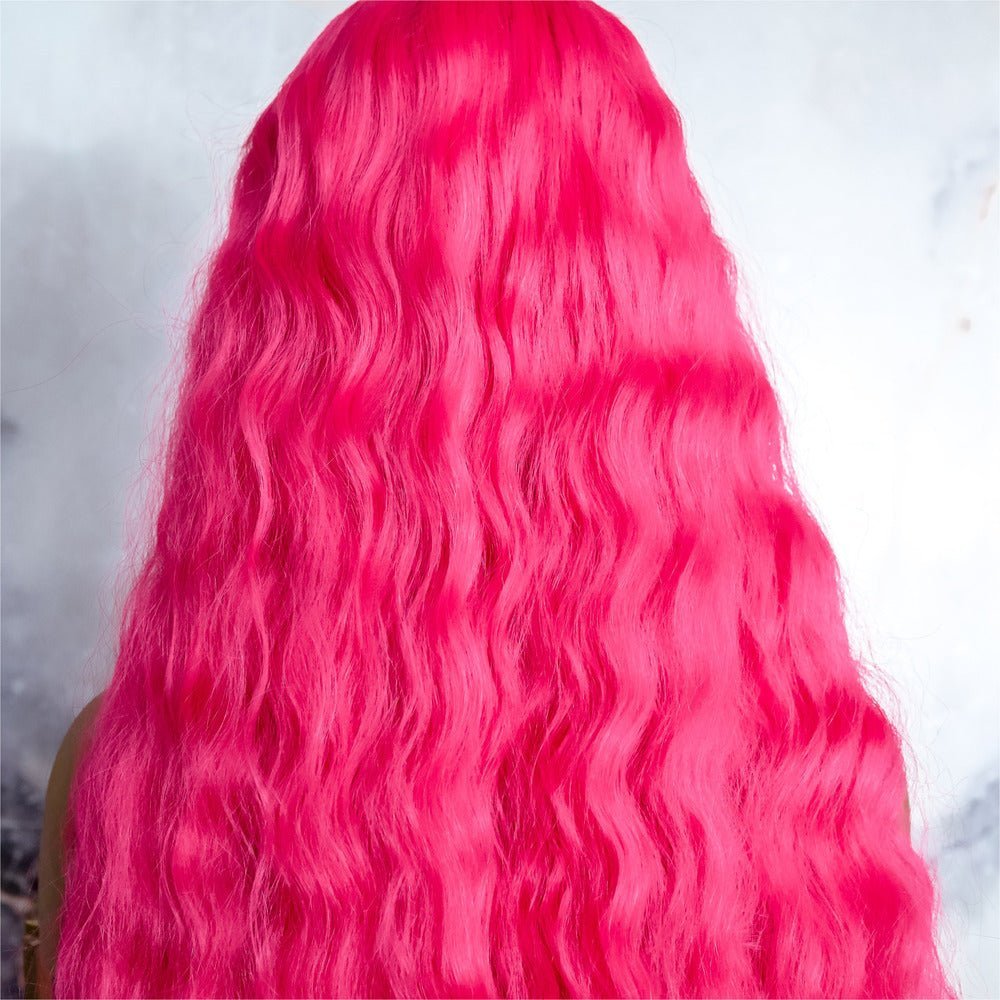 CARDI 40" Neon Pink Lace Front Wig - Milk & Honey Wigs
