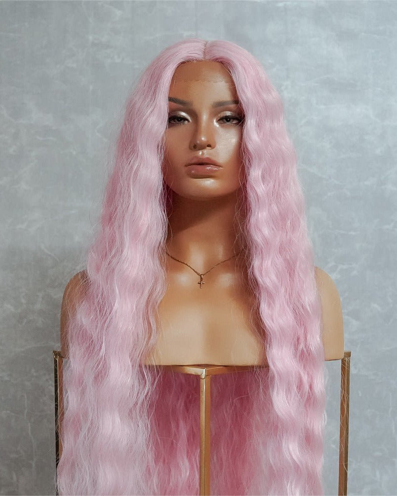CARDI 40" Pink Lace Front Wig - Milk & Honey Wigs