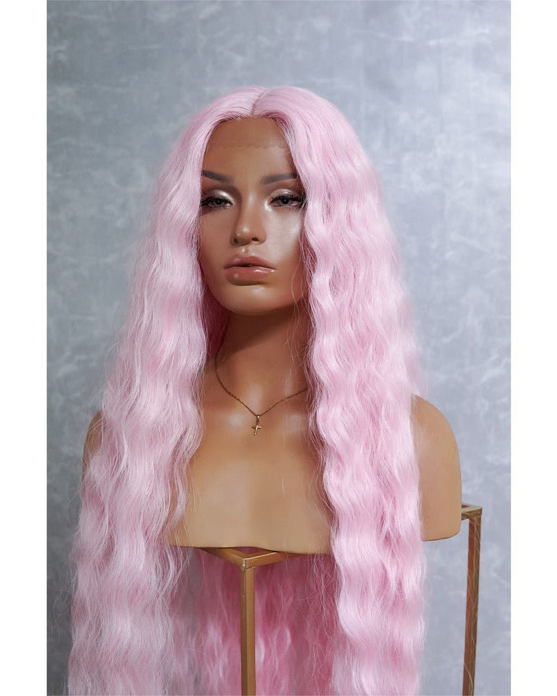 CARDI 40" Pink Lace Front Wig - Milk & Honey Wigs