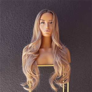 CASANDRA Ombre Lace Front Wig - Milk & Honey