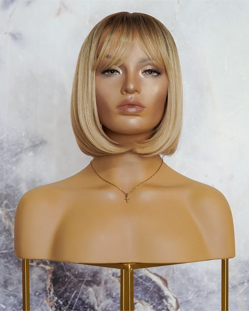 CHANEL Blonde Ombre Fringe Wig - Milk & Honey Wigs