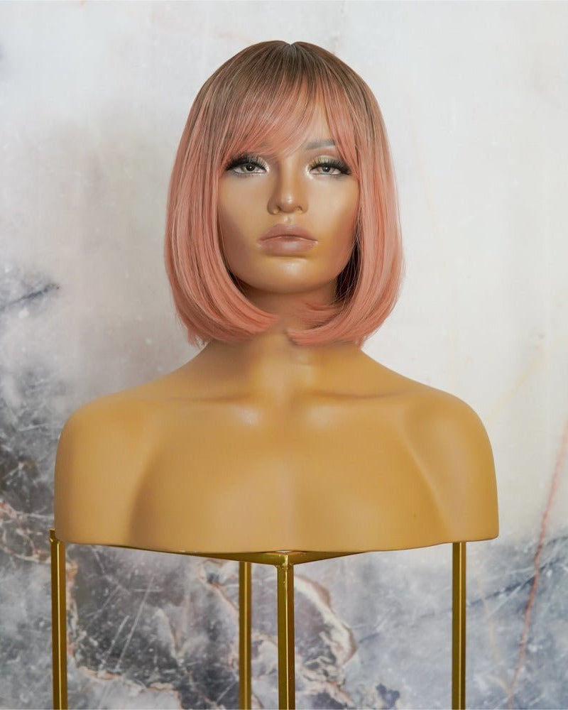 CHANEL Pink Ombre Fringe Wig - Milk & Honey Wigs