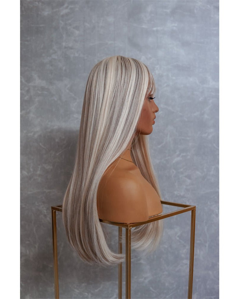CHASE White Blonde 22" Fringe Wig - Milk & Honey Wigs