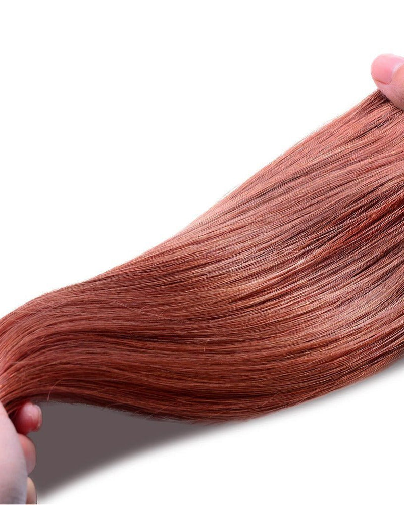 CHERRY (33) Human Hair Clip In - Milk & Honey Wigs