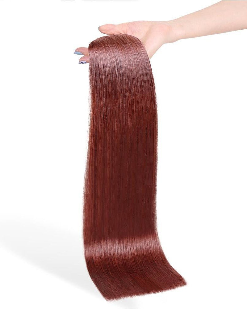 CHERRY (33) Human Hair Clip In - Milk & Honey Wigs