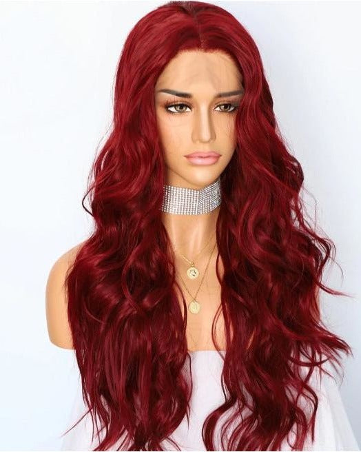 Cherry Bomb Burgundy Lace Front Wig - Milk & Honey Wigs