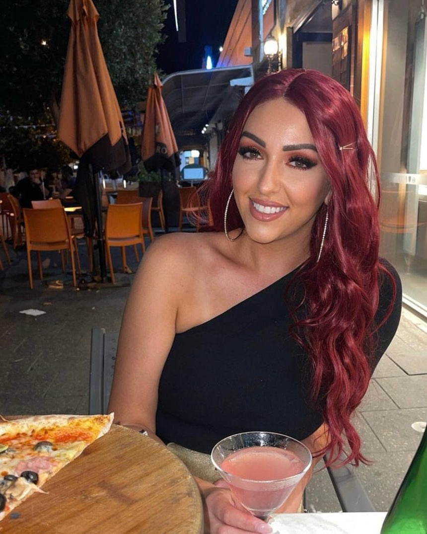 Cherry Bomb Burgundy Lace Front Wig - Milk & Honey Wigs