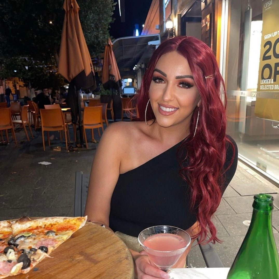 Cherry Bomb Burgundy Lace Front Wig - Milk & Honey Wigs