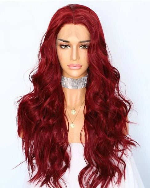 Cherry Bomb Burgundy Lace Front Wig - Milk & Honey Wigs