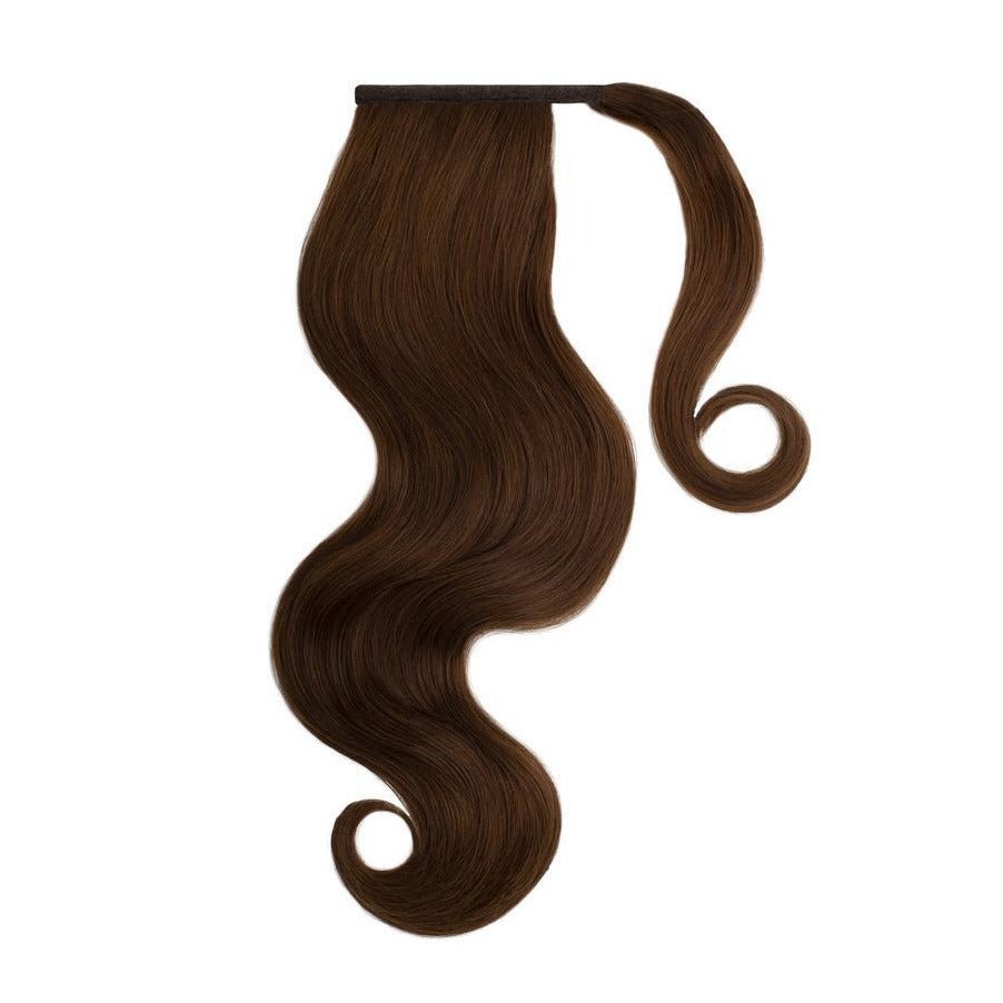 CHOCOLATE BROWN Remy Human Hair Ponytail - Milk & Honey Wigs
