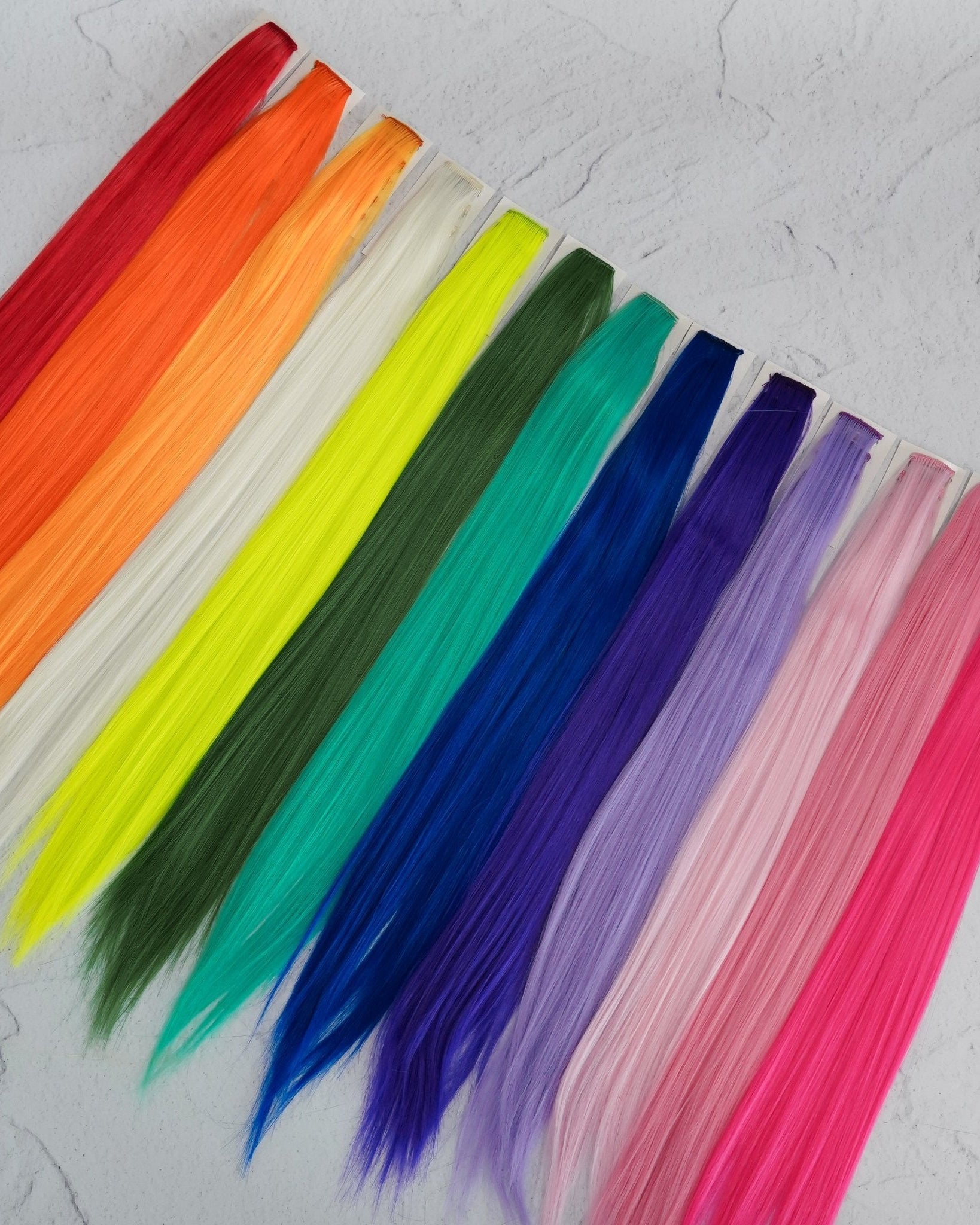 Clip In Synthetic Highlights 22" - 5PC - Milk & Honey Wigs