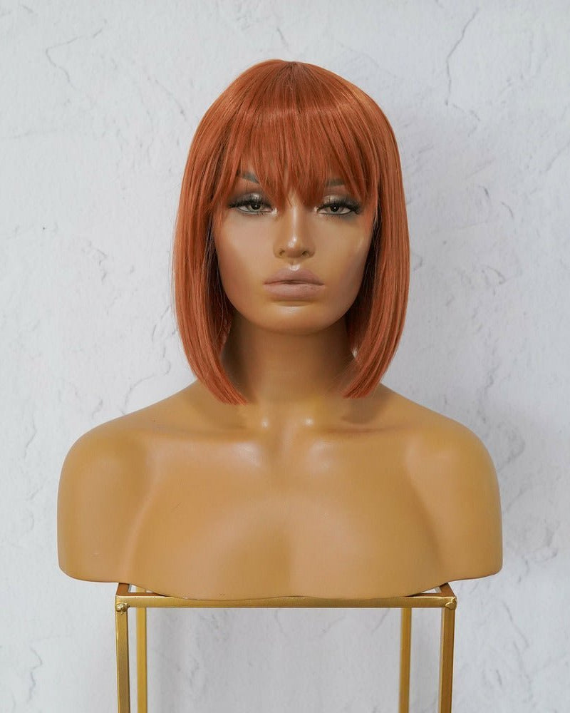 COURTNEY Auburn Fringe Wig - Milk & Honey Wigs