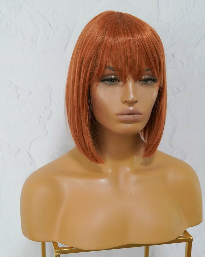 COURTNEY Auburn Fringe Wig - Milk & Honey Wigs