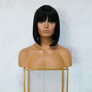 COURTNEY Black Fringe Wig - Milk & Honey
