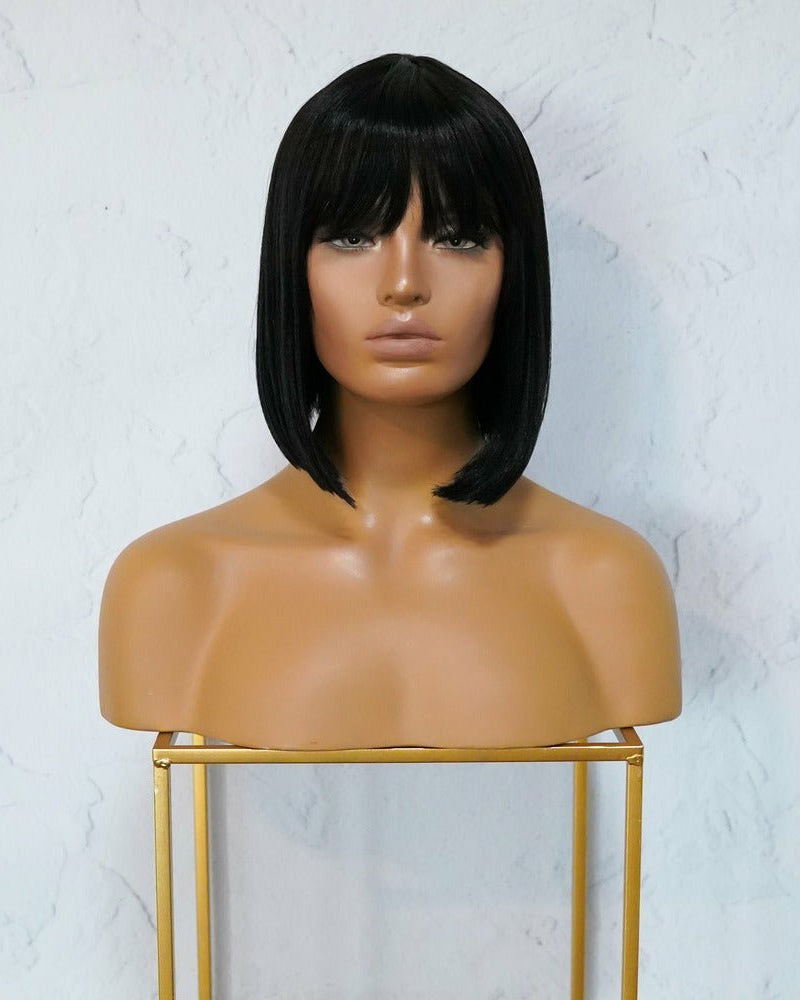 COURTNEY Black Fringe Wig - Milk & Honey Wigs