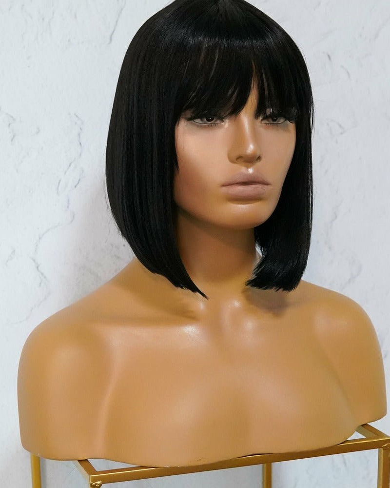 COURTNEY Black Fringe Wig - Milk & Honey Wigs