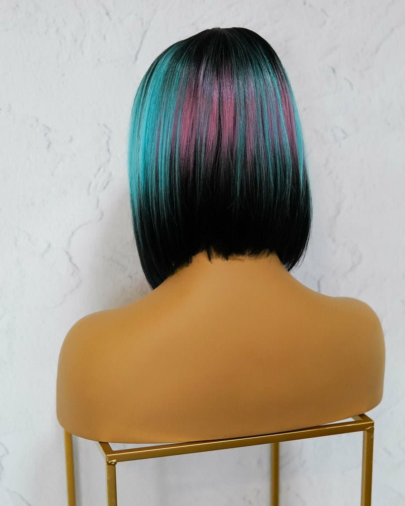COURTNEY Galaxy Blue Fringe Wig - Milk & Honey Wigs