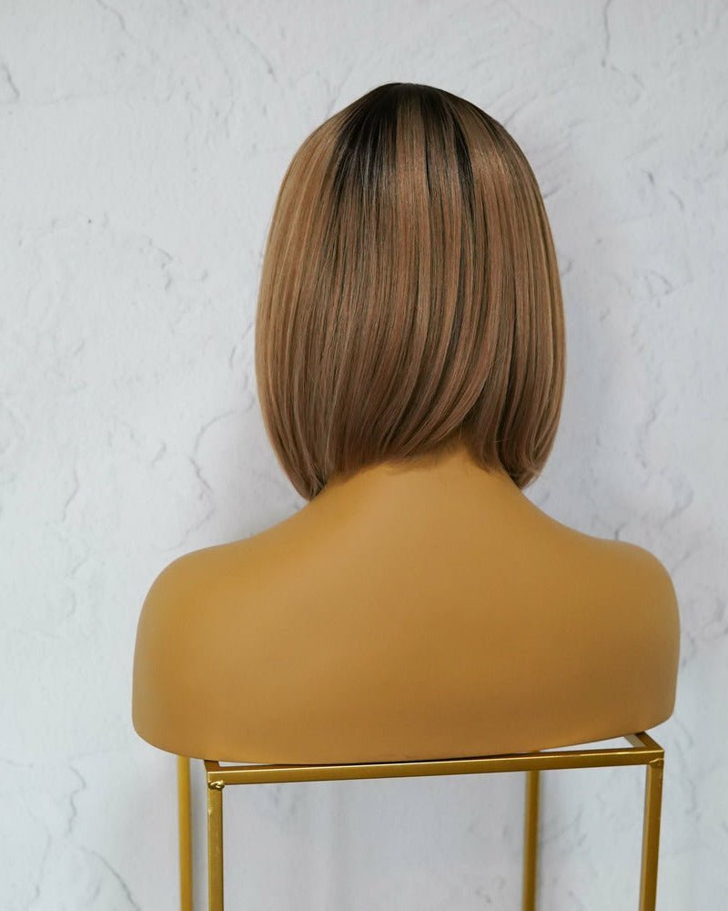 COURTNEY Ombre Caramel Fringe Wig - Milk & Honey Wigs