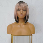 COURTNEY Ombre Pink Fringe Wig - Milk & Honey Wigs