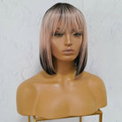 COURTNEY Ombre Pink Fringe Wig - Milk & Honey Wigs