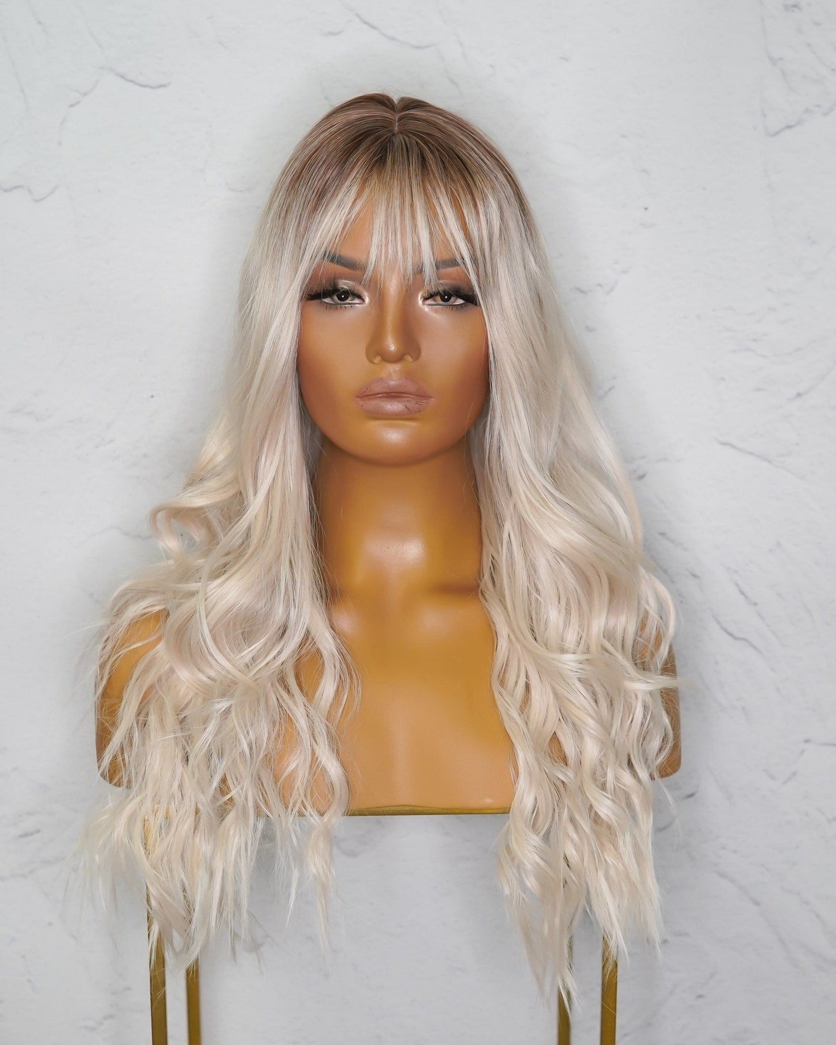 DAISY Blonde Ombre Fringe Wig - Milk & Honey Wigs
