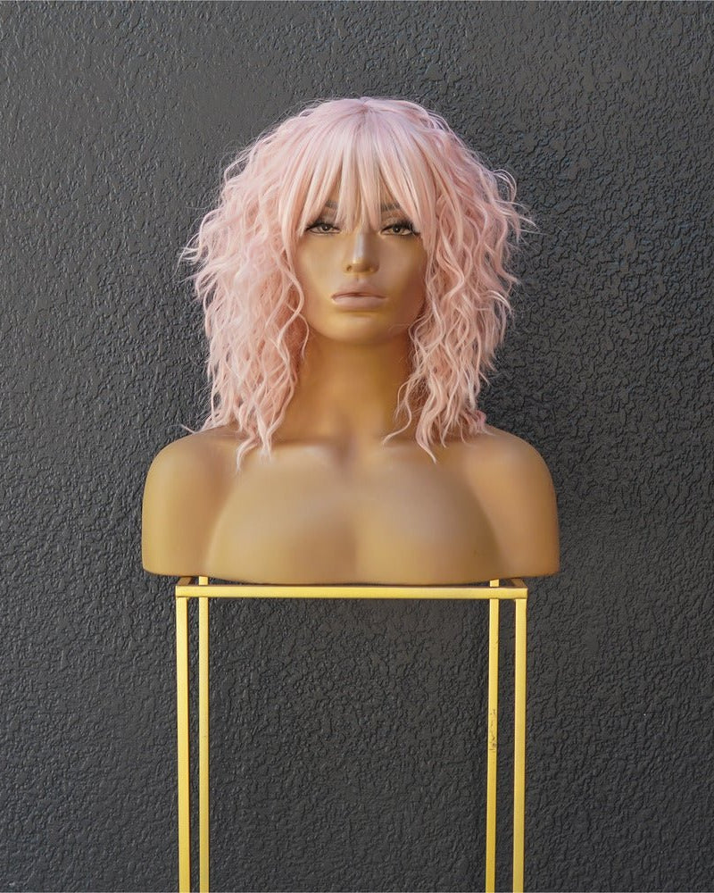 DANNY Pink Fringe Wig - Milk & Honey