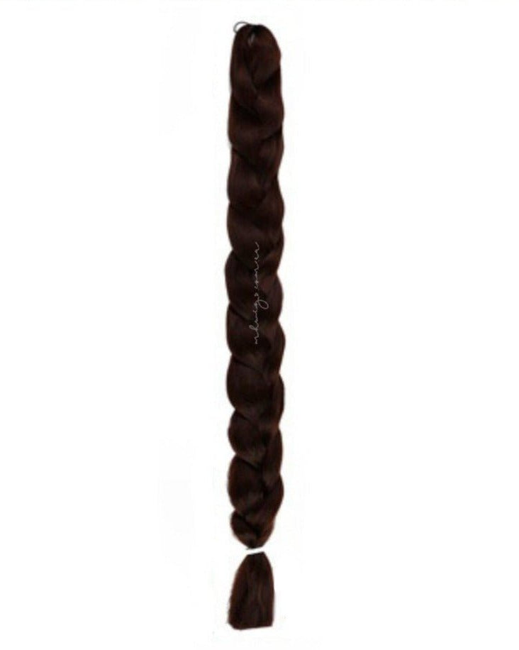 DARKEST BROWN 41" - Milk & Honey Wigs