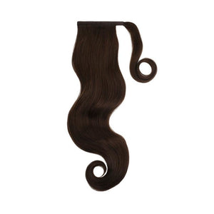 DARKEST BROWN Remy Human Hair Ponytail - Milk & Honey