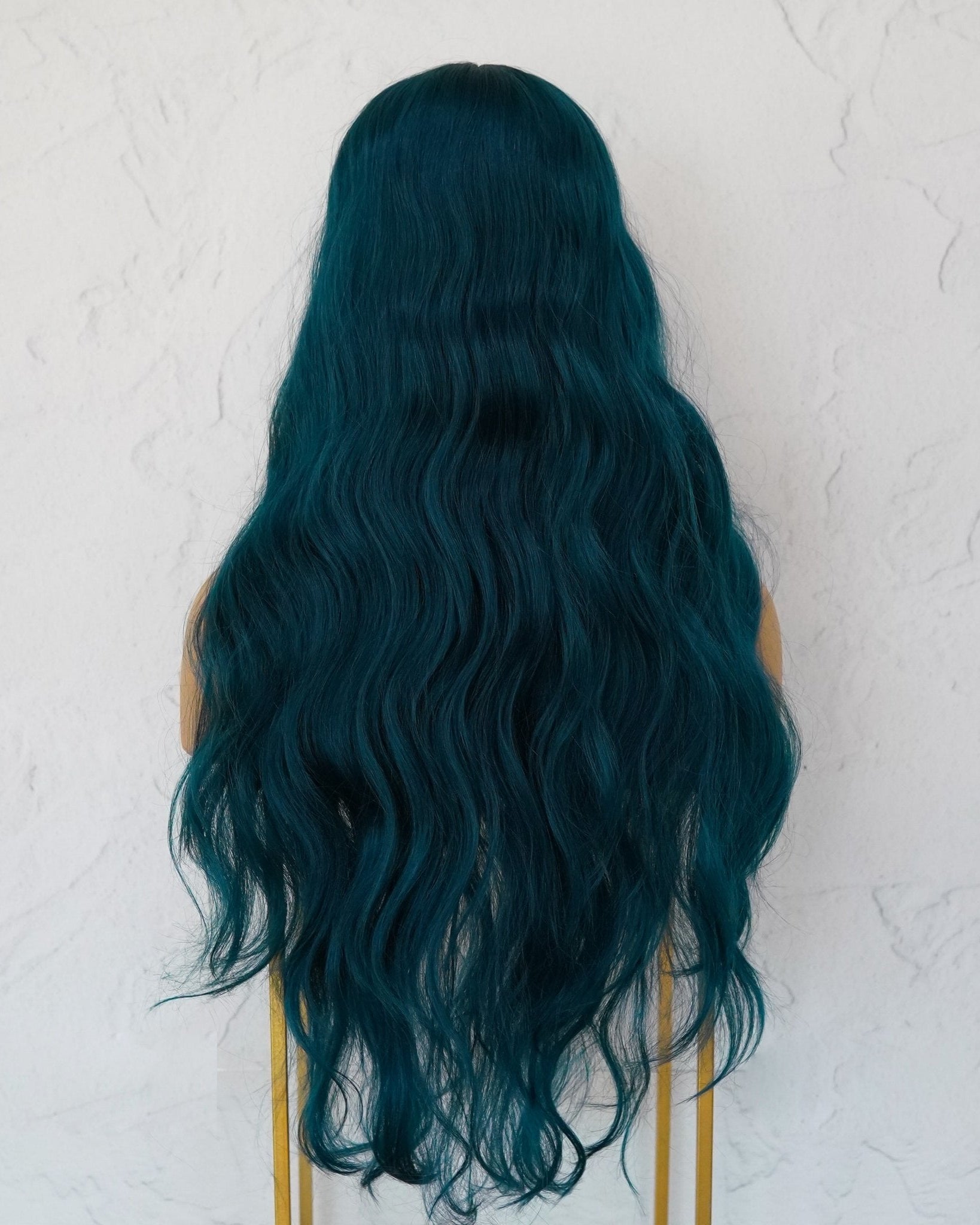 DELILAH Teal Blue 30" Lace Front Wig - Milk & Honey Wigs
