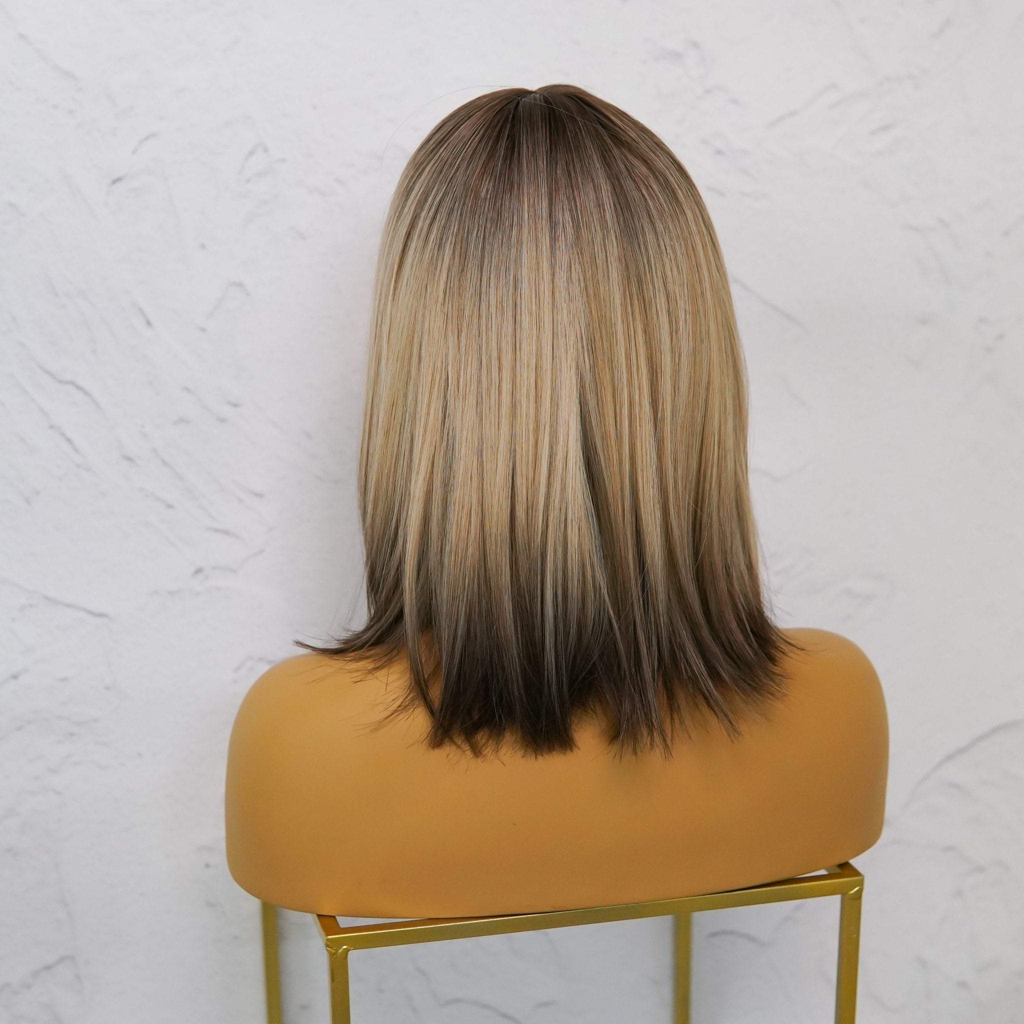 DENISE Ombre Brown Fringe Wig - Milk & Honey Wigs