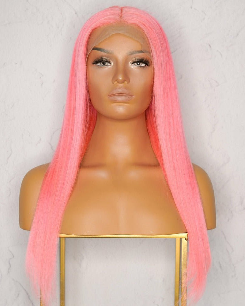 DOJA 2.0 Neon Pink Human Hair Lace Front Wig - Milk & Honey Wigs